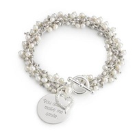 Personalized Pearl Flutter Bracelet Gift