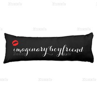 Black with Red Kiss Lips Imaginary Boyfriend Body Pillow Valentine's Day gift idea