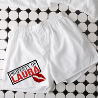 Personalized Boxer Shorts - Sealed With A Kiss Valentine's Day gift idea