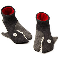 hand made shark socks thank you gift idea