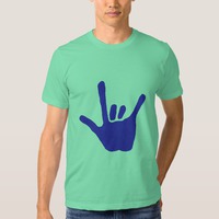 love hand sign language tee shirt valentines day gift for him