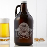 personalized beer growler for beer snob dads who have it all