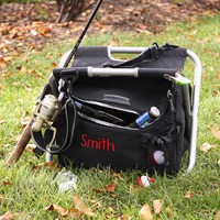 personalized fishing and camping cooler chair valentines day gift for him