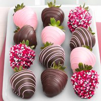 how to host a valentine's day dessert party with 12 Love Chocolate Covered Strawberries