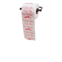 I Love You from Top to Bottom toilet paper funny Valentine's Day gift idea